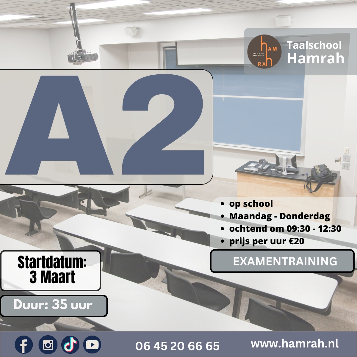 A2 examentraining cursus