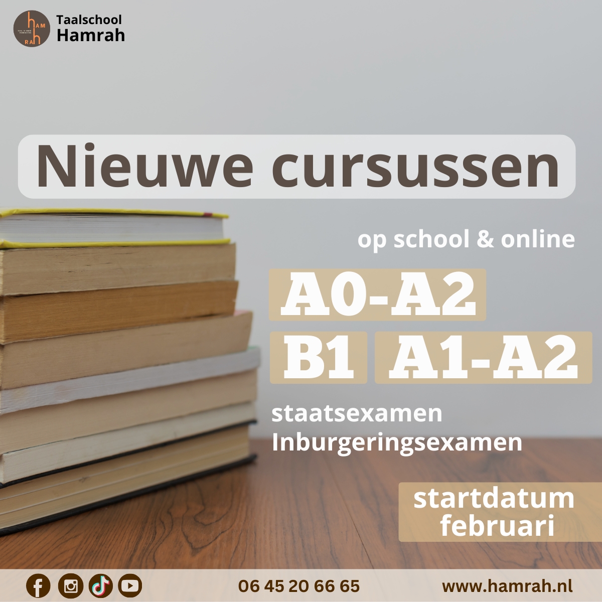 Nieuwe cursussen in februari