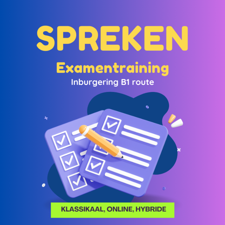 inburgering B1 route examentraining schrijven Lingua Academy Rotterdam zuidplein